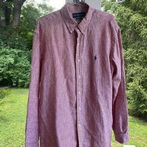 Polo Ralph Lauren Striped Linen Button Down XL.